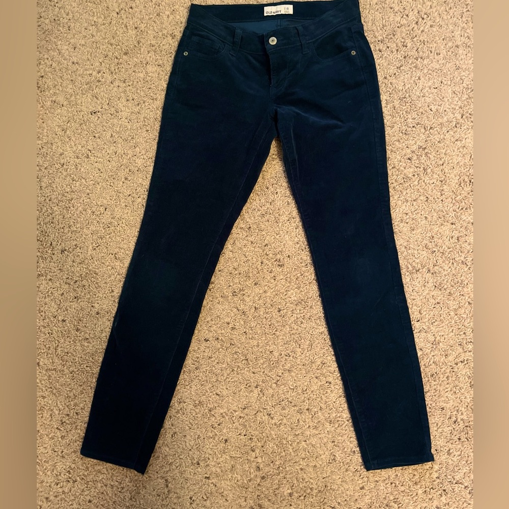 Navy, corduroy pants. Size 6